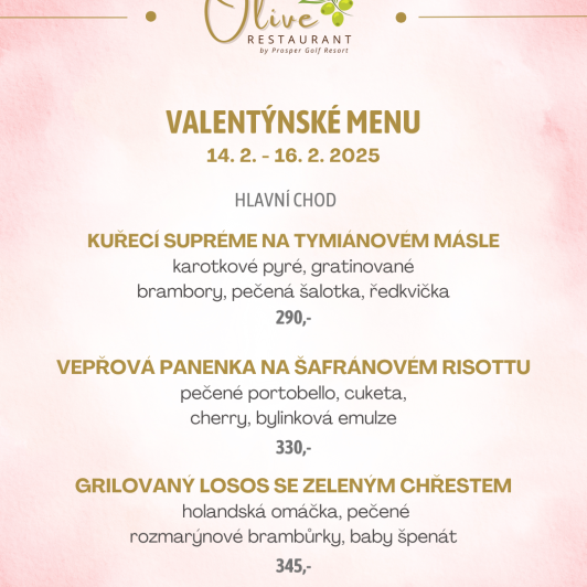 Valentýnské menu